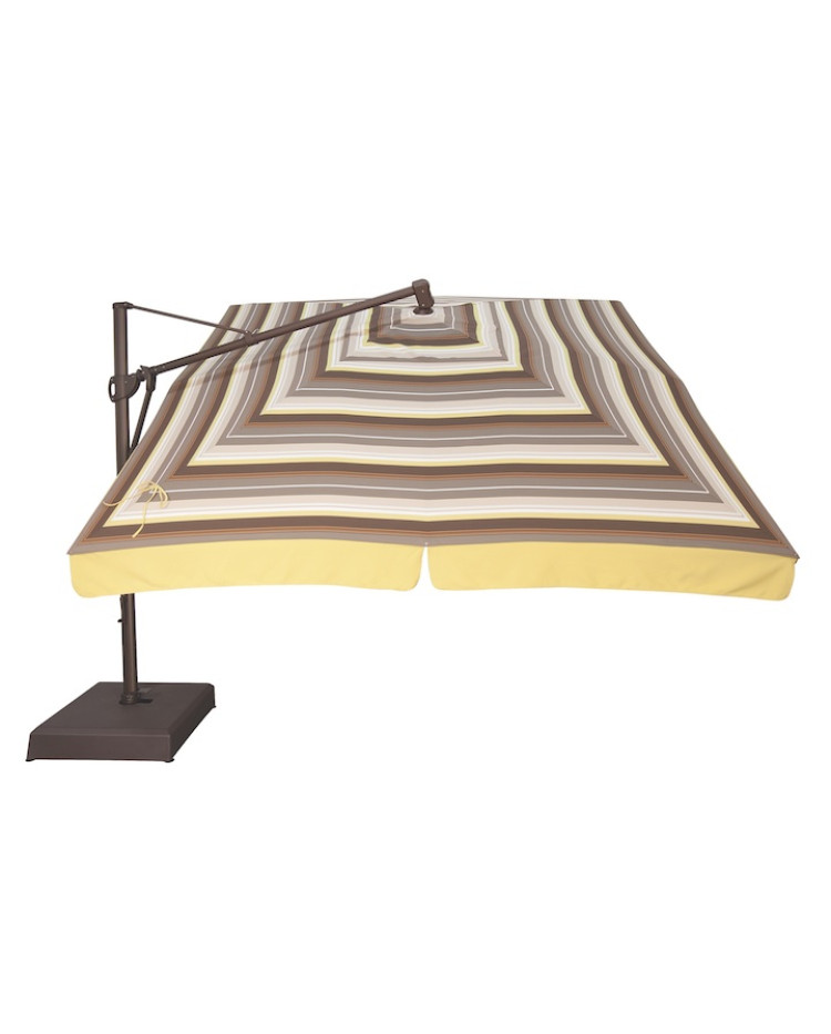 11.5' Square AKZ Cantilever Umbrella Custom Order with O'bravia Fabric